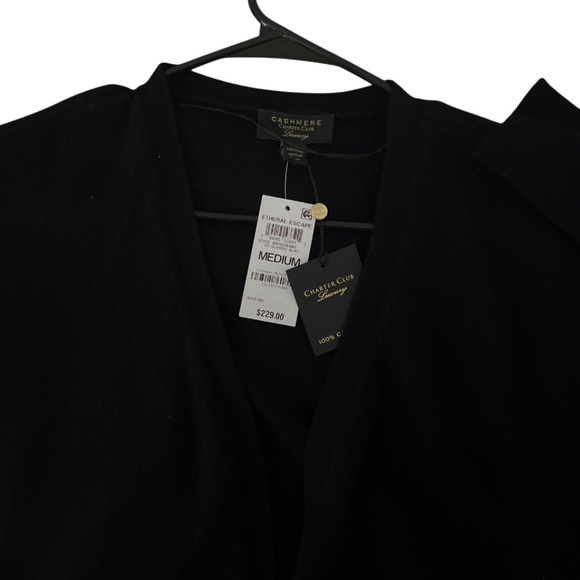 Charter Club Women's New With Labels Drawstring Waist Cardigan, Long Size M. - Picture 7 of 7